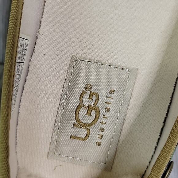 UGG Indah Marrakech Green Blue Cotton Flats Womens Size 7 New - Picture 7 of 13